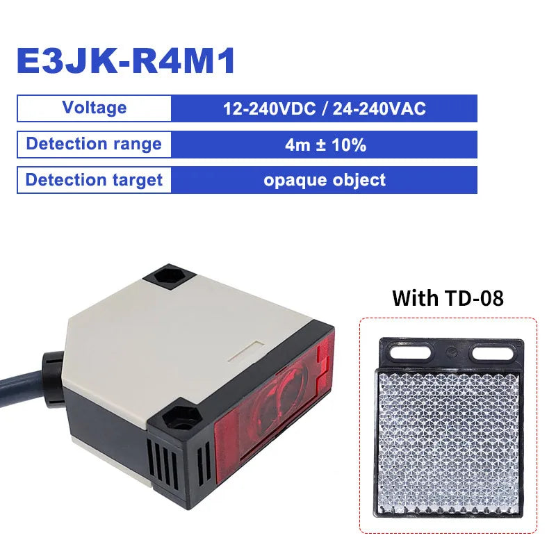 E3JK-R4M1/2 E3JK-DS30M1/2Photoelectric Switch DC24V AC220V 24V-220V Diffuse Reflection Infrared Switch Diffuse Reflective Sensor