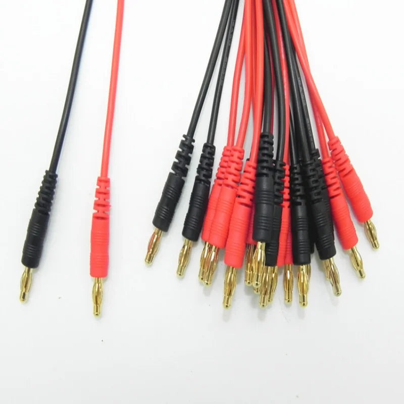5pcs/lot Tamiya Mini Plug To 4.0 Banana Plug with High Temperature Silicone Wire 14 AWG Cable Long 15cm