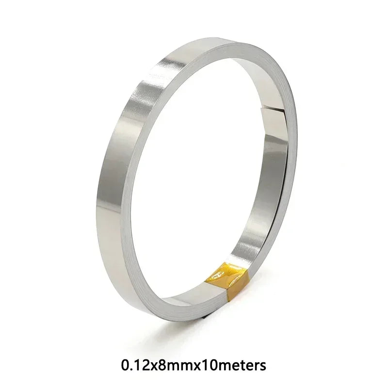 10m/Roll 18650 Li-ion Battery Nickel Plated Strip Connector 0.1mm 0.12mm 0.15mm 0.2mm Battrey Connector Spot Weld Steel Belt
