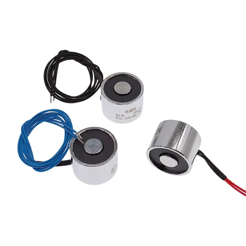 Electromagnet P20/15 Cylinder Electric Magnet DC 5V 6V 12V 24V Suction 3KG 30N Strong Electromagnet Solenoid