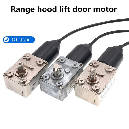 Range Hood Lift Door Motor DC 12V 3rpm Shaft M5 M6 8mm for Automatic Door Opening and Closing Synchronous Gear Motor Range Hood