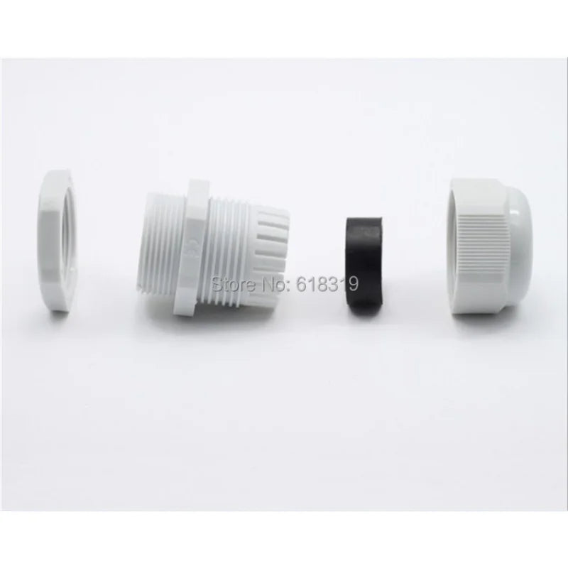 50pcs/lot PG13.5 Cable Gland IP68 Waterproof Connector Diameter 3-6.5mm Nylon Plastic Wire Glands