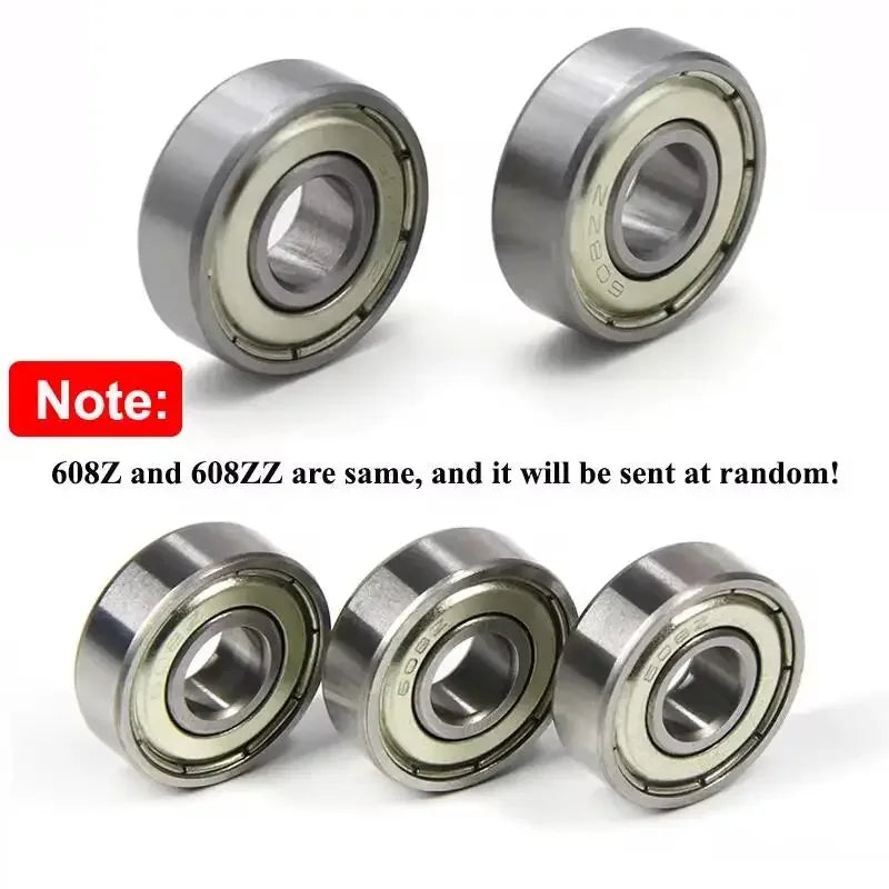 Ball Bearings 608Z 608ZZ Deep Groove 8x22x7mm ABEC-7 Mini Ball Bearing Carbon Steel for Skateboard Scooter 3D Printer Parts