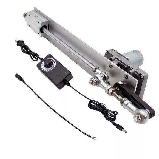 DC 12V 24V Reciprocating Cycle Linear Actuator Gear Motor With Power Adapter AC 220V PWM Speed Controller Stroke 2-8CM 3-15CM