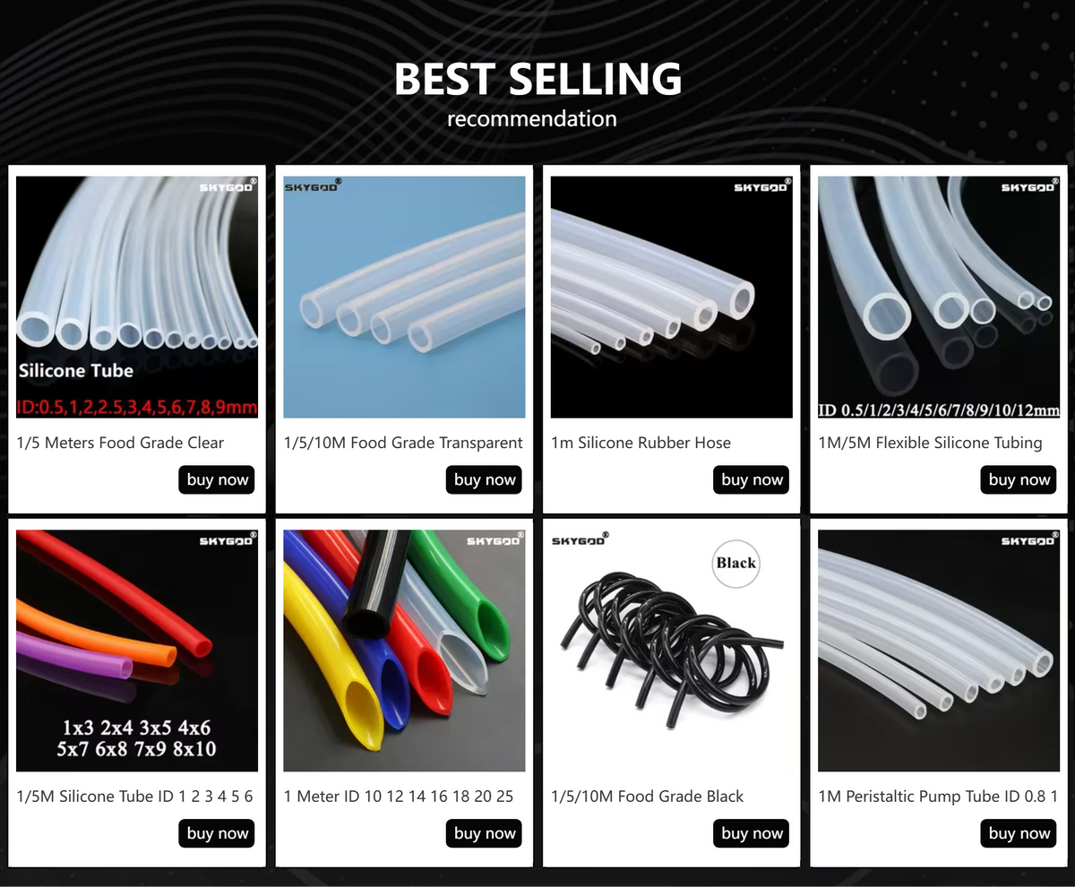 1~10m Silicone Hose Food Grade High Temperature Nontoxic Pipe 1 2 3 4 5 6 7 8 10mm for Faucet Aquarium Garden Water Tube