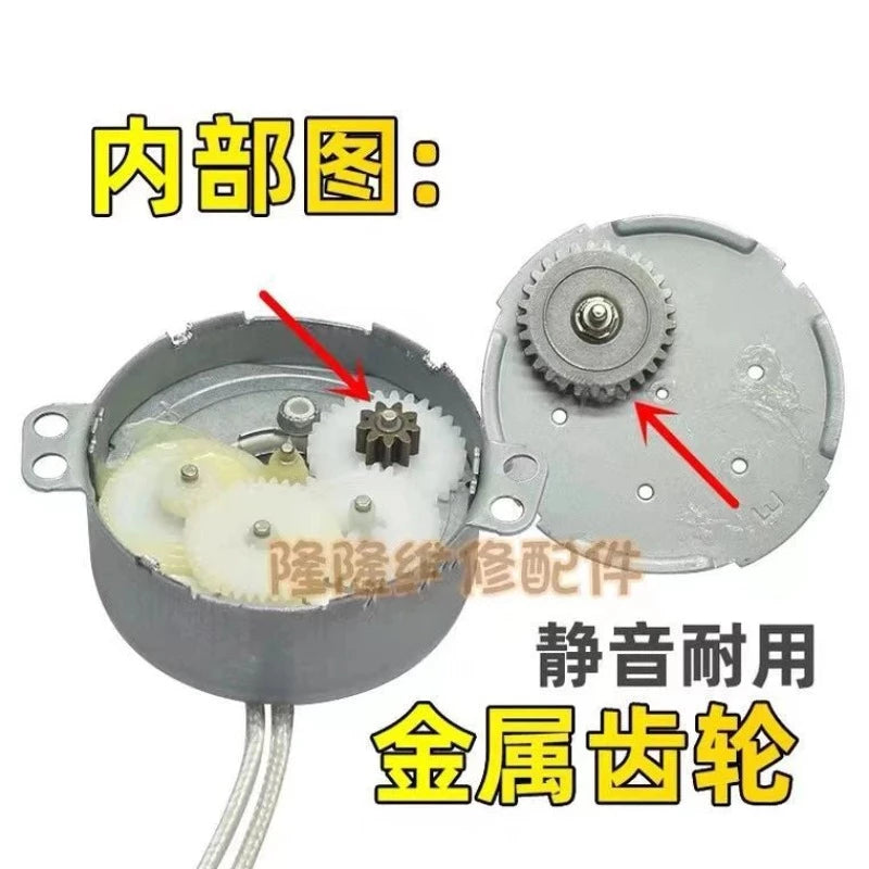Electric Fan Shaking Head Synchronous Motor TY50J-H-1.5 AC 220V-240V 1.5/2RPM 50/60Hz CW 4W Claw Pole Permanent Magnet Motor