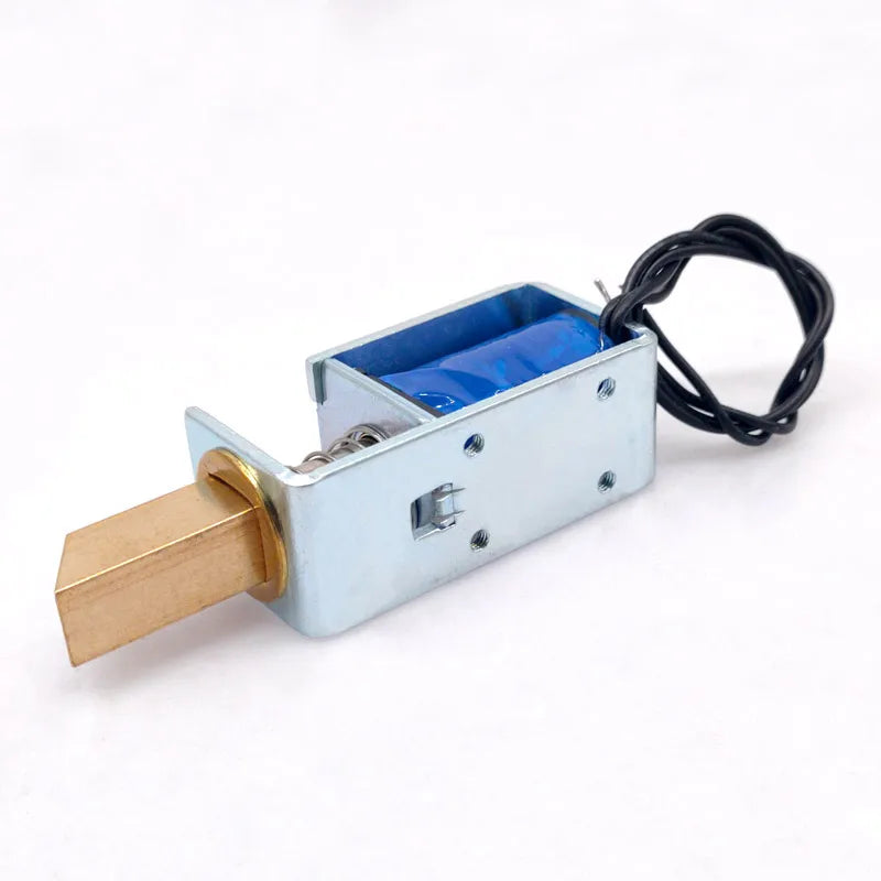 1Pc TAU-S0837DL DC 6V 12V 24V Electric Locks Electromagnet Stroke 10mm Magnetic Lock for the Cabinet Door Lock