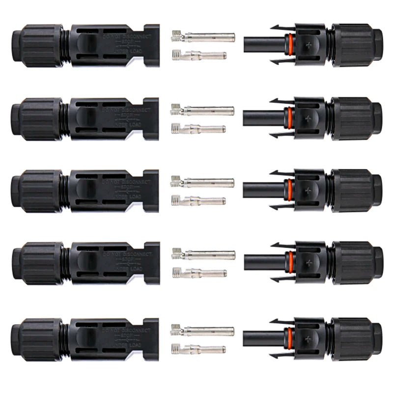 Free shipping Solar Photovoltaic Connector with Spanners IP67 Waterproof Solar Panel Cable PV Connectors Male/Female (10AWG)