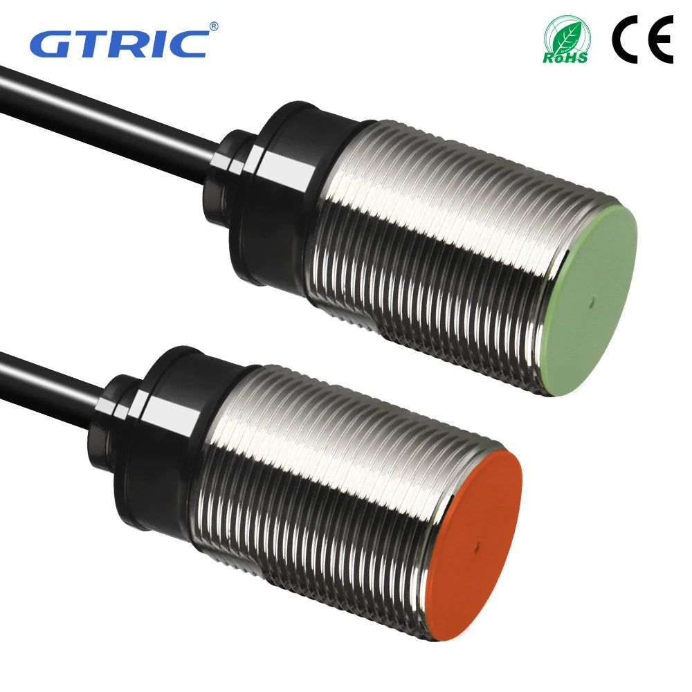 GTRIC M30 Inductive Proximity Sensor Switch PR30-10DN PR30-10DP Flush NPN PNP 12-24V DC IP67 Protection Metal Proximity Switch