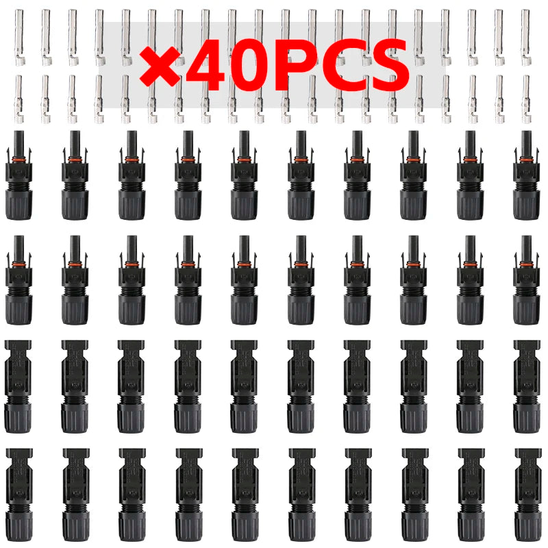Free shipping PV004 TÜV IP68 DC Solar Connector 1000V/30A Panel Stecker PV Connectors Kit for Cable 2.5/4/6mm2 Wholesale