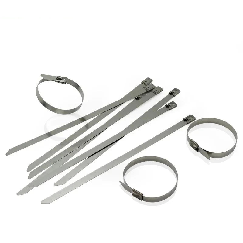 A Lot =1000 Pcs Material 304 Stainless Cable Tie(ball Lock) Wide:7.9mm  Long:600mm 7.9*600mm