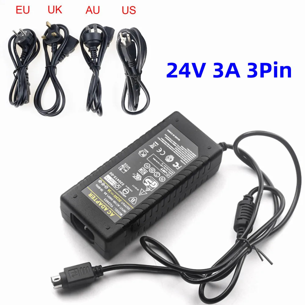electrical center b2c | Universal 24v 3A 3 Pin Power Supply