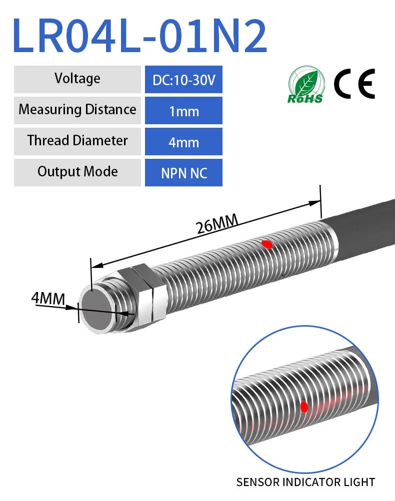 M4 Distance Switch electrical center b2c | LR04L M4 Series Inductive Proximity Switch ...