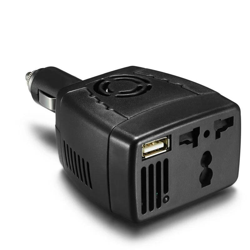 2100mAh/500mAh 150W Car Power Inverter 12V DC To 220V/110V AC Converter Adapter with Cigarette Lighter and USB