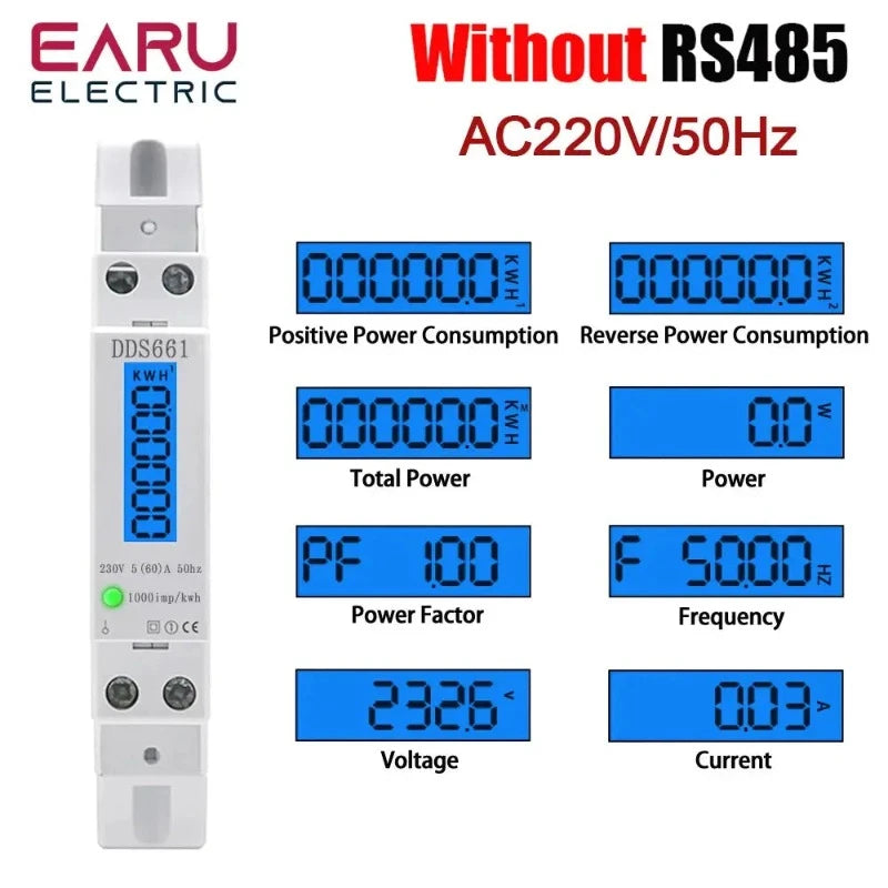 electrical center b2c | Single Phase Backlight Wattmeter Power LCD ...