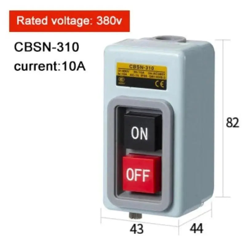 Start Push Button Switch AC220V 380V 3 phase BS211B BS216B BS230B Motor Control Start Stop ON-OFF 3.7KW - electrical center b2c