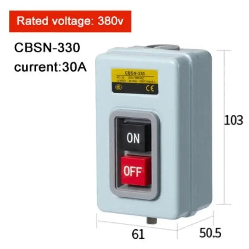 Start Push Button Switch AC220V 380V 3 phase BS211B BS216B BS230B Motor Control Start Stop ON-OFF 3.7KW - electrical center b2c
