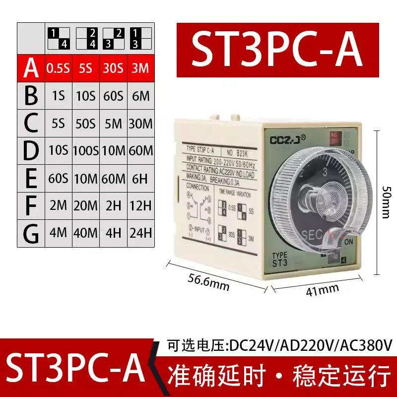 ST3P Series Time Relay (ST3PA/ST3PC)