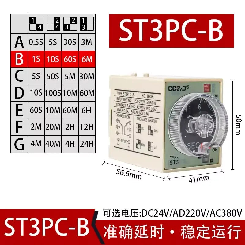ST3P Series Time Relay (ST3PA/ST3PC)