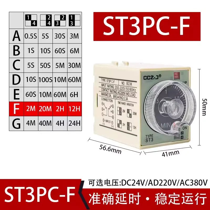 ST3P Series Time Relay (ST3PA/ST3PC)