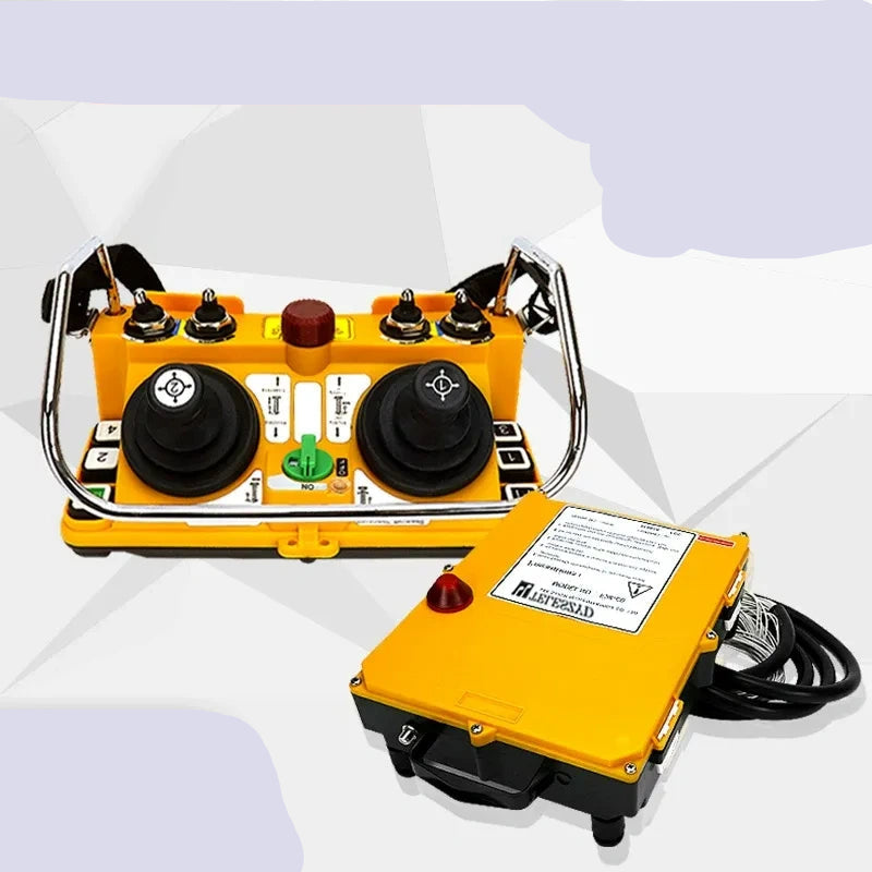 F24-60 joystick remote, U Segment 220v 1 Transmitter 1 Receiver radio control,5 speed joystick remote, emergency stop crane remote, 