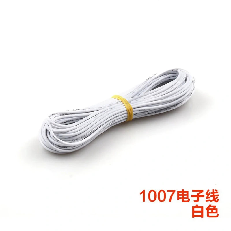white UL1007 wire,hookup wire,electronic wire,tinned copper wire,18AWG wire,20AWG wire,22AWG wire,24AWG wire,26AWG wire,28AWG wire,pvc insulated wire,300v wire,80c wire,multi‑color wire