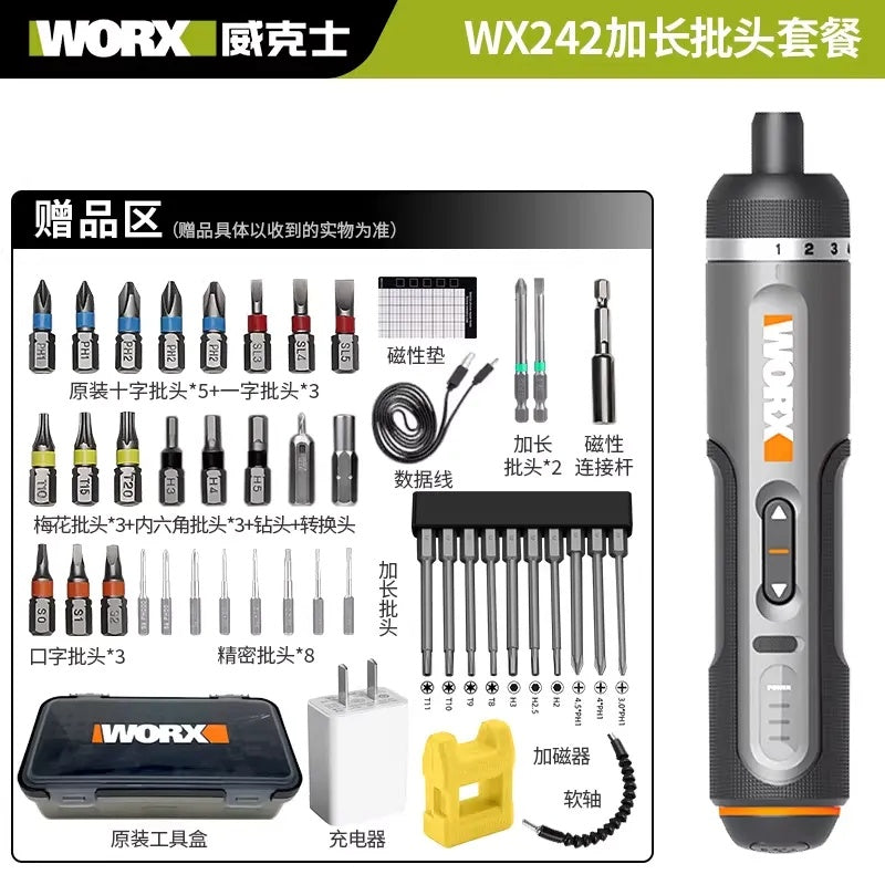 WORX Cordless Electric Screwdriver Set