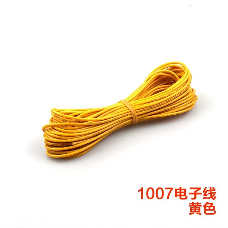 yellow UL1007 wire,hookup wire,electronic wire,tinned copper wire,18AWG wire,20AWG wire,22AWG wire,24AWG wire,26AWG wire,28AWG wire,pvc insulated wire,300v wire,80c wire,multi‑color wire