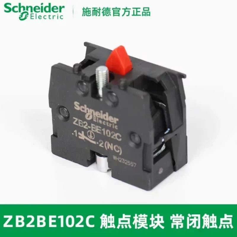 XB2 push button,ZB2BE102C CONTACT KIT NC pushbutton,momentary self reset metal push button switch
