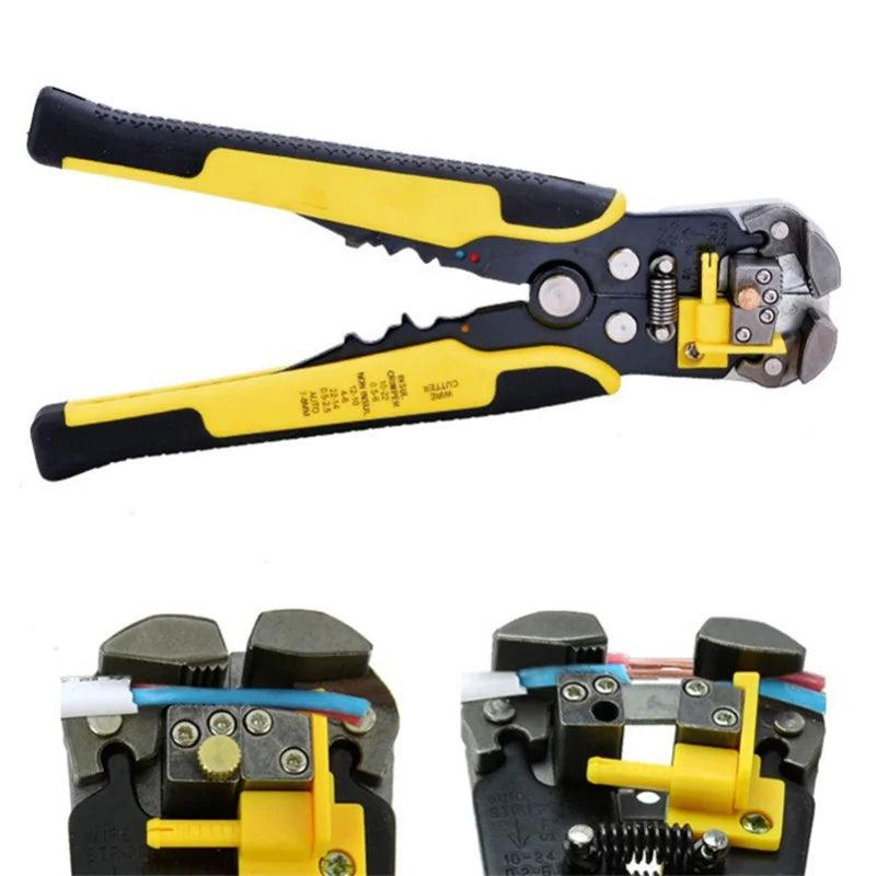 Automatic Cable Wire Stripper Self Adjusting Crimper Terminal Tool AWG24-10(0.2-6.0MM2)