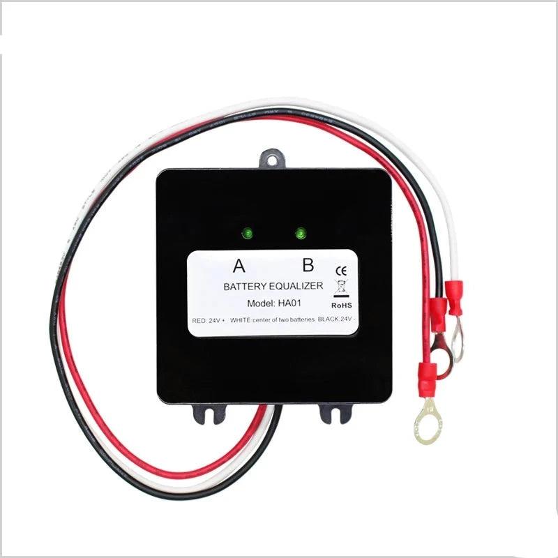 Battery Equalizer for 2x12V  Flood AGM Lead Acid Batteries HA01 Voltage Balancer Lead Acid Battery Charger Regulator In Serial