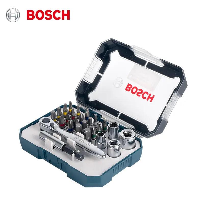 Bosch 26pce screwdriver bit and ratchet set hotsell