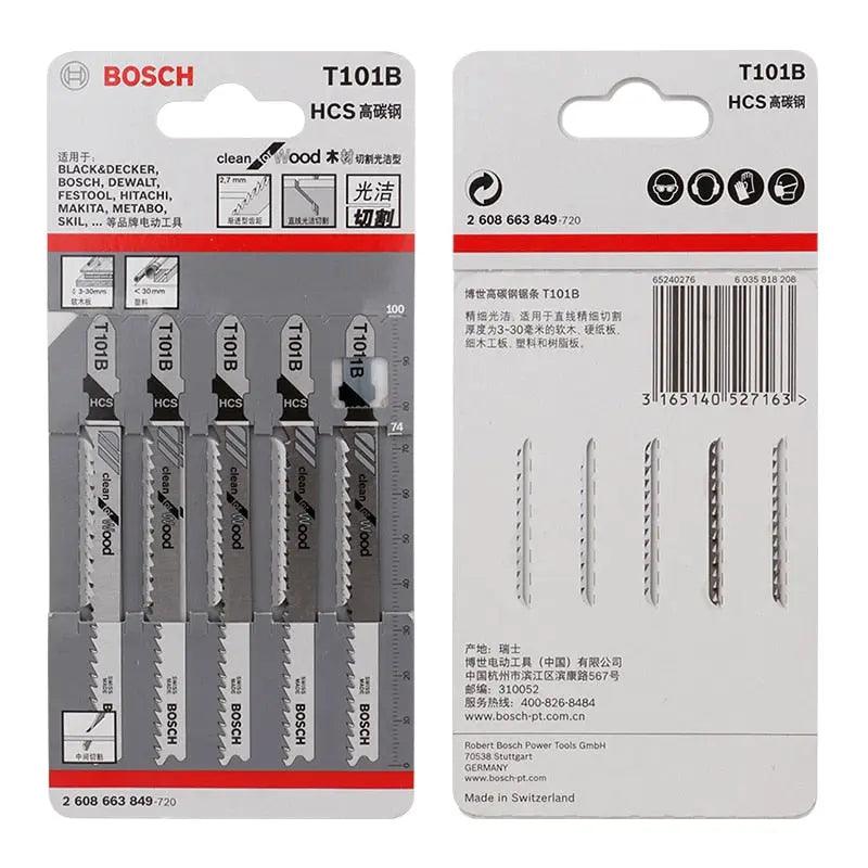 BOSCH- SawBblade T101B Jig Saw Blade High Carbon Steel Material - electrical center b2c