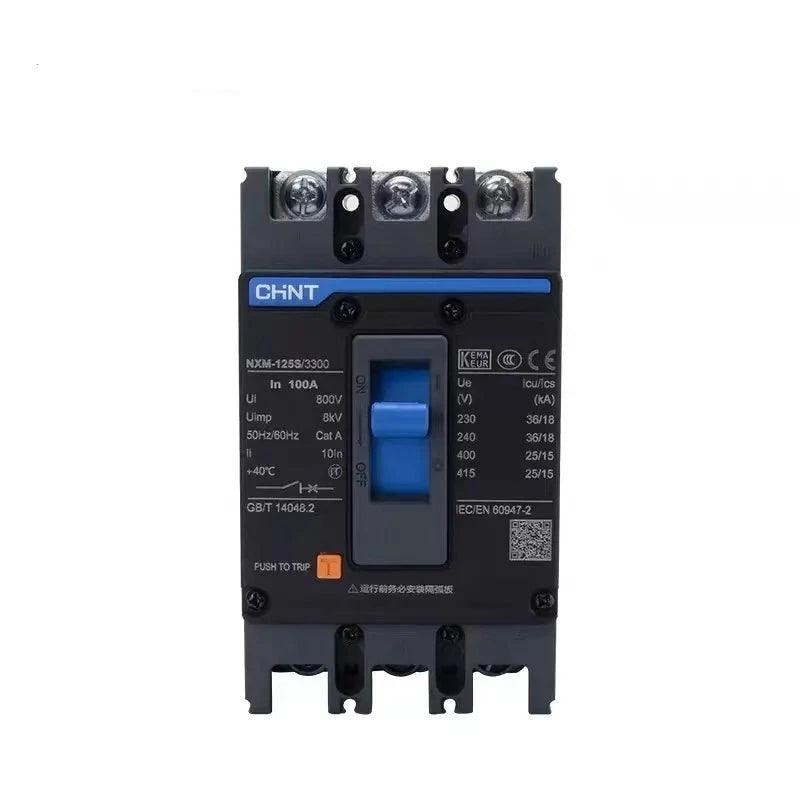 CHINT 10A-630A MCCB NXM Series 3P 4P Molded Case Circuit Breaker EZC100 NSX100 NSX100F  EZC100F EZC100H 100A 125A 250A 630A
