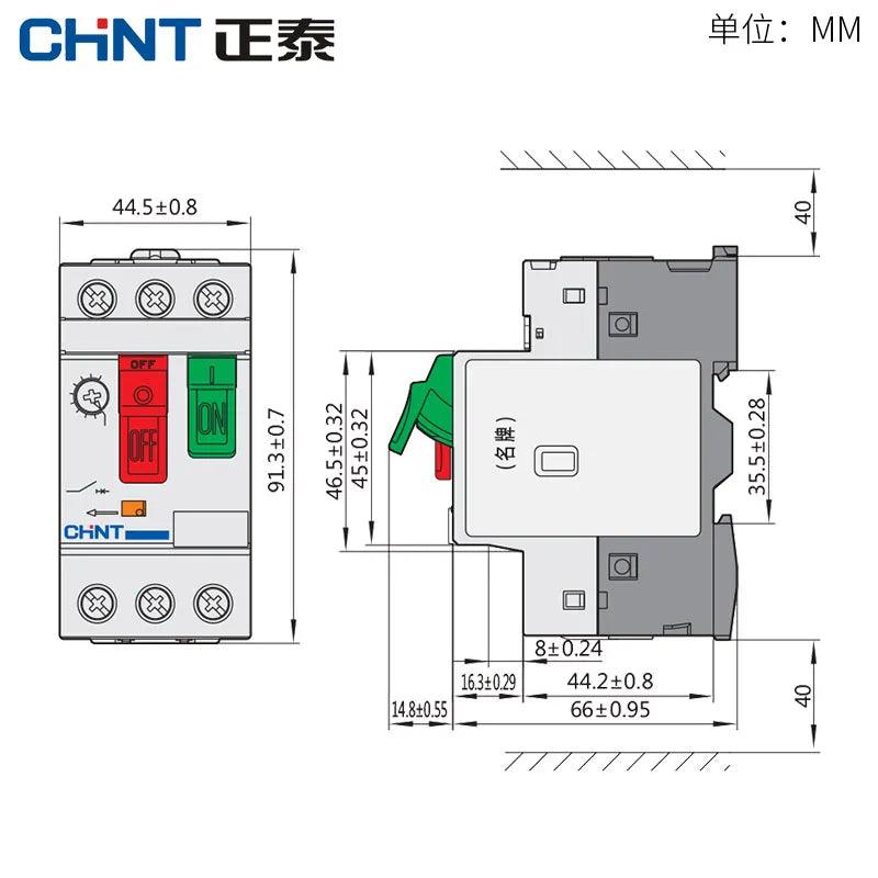 CHINT AC Motor Starter NS2-25 NS2-25X AE11 AU11 220V-390V Protection Thermal Switch General Engine Protector Device Knob Button,motor protector circuit breaker