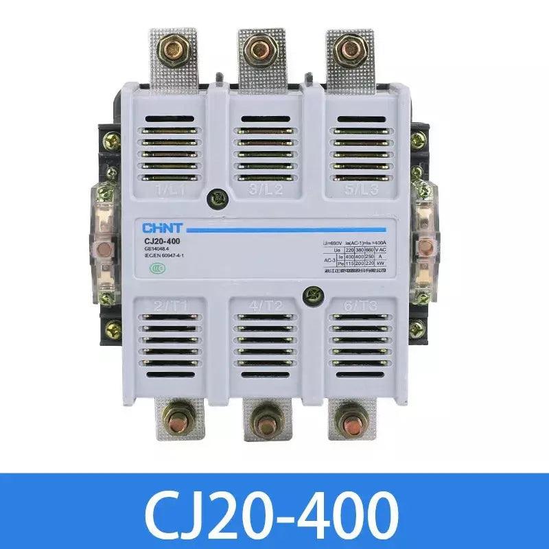 CHINT CJ20-63 CJ20-100 CJ20-160 CJ20-250 CJ20-400 AC 220V 380V 63A 100A 160A 250A 630A Electric Magnetic 3 Phase AC Contactor