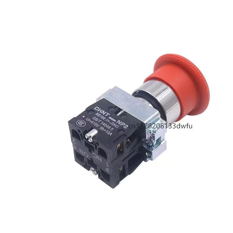 CHINT Emergency Stop Button Switch 40mm/60mm Self-locking BS542 With Key Np2 - electrical center b2c