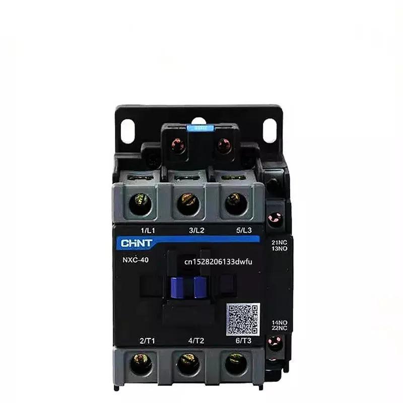 CHINT NXC-40 40A LC1D LC1 AC Contactor CJX2-4011 NO NC 3-Phase DIN Rail Mount Electric Power Contactor AC 24V 36V 110V 220V 380V
