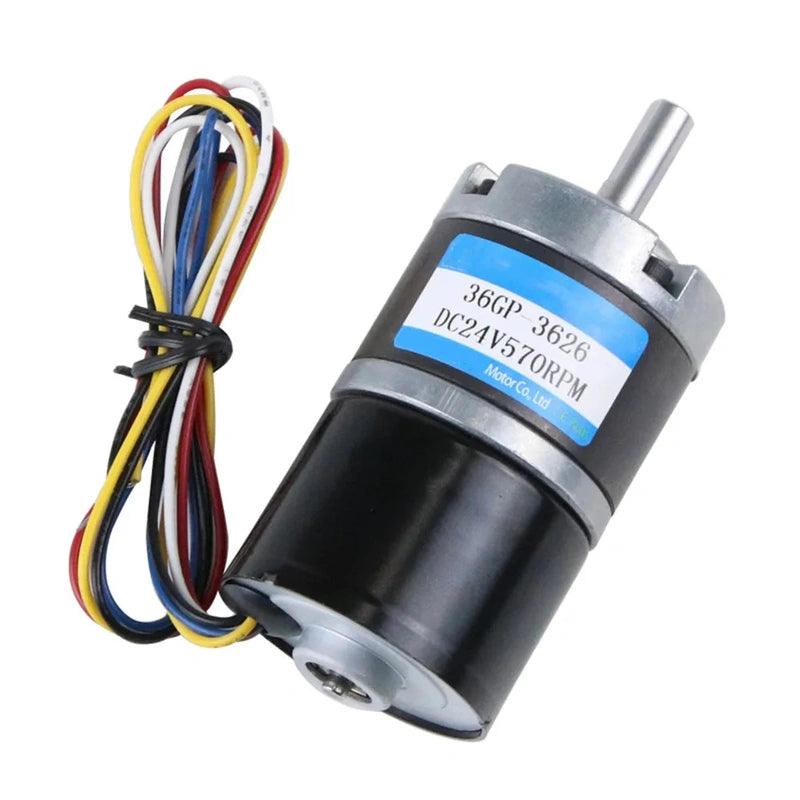 DC 12V 24V Brushless Planetary Gear Motor High Torque 90KG Speed 8rpm To 1154rpm PWM BLDC Metal Gearbox Moter 36GP-3626 Electric