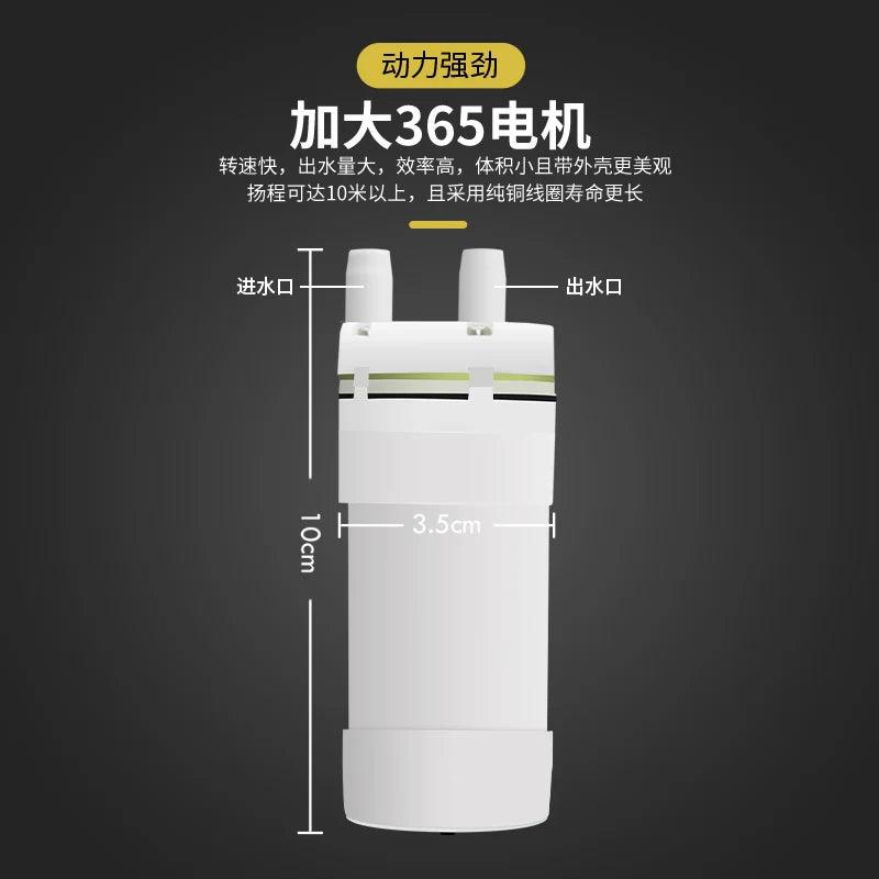 DC 5V 6V Micro Water Pump USB Power Bank Self-priming Pump AC 220V Rhinestone Drilling Water Pomp Angle Grinder Cutting Supply