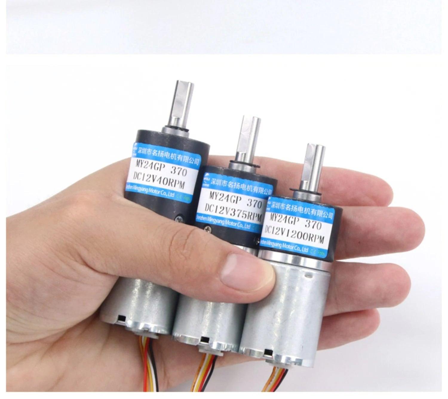 DC Brushless Planetary Gear Motor High Torque 25KG BLDC 12V 24V Low Noise Metal Gearbox Speed Reducer 9rpm-1200rpm PWM Moter