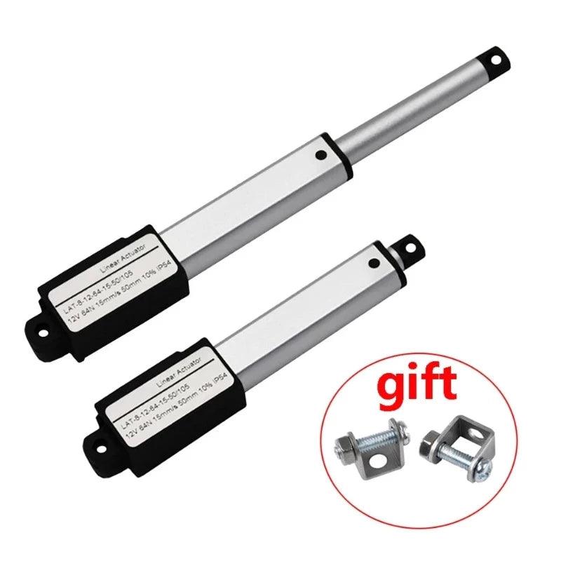 DC Micro Linear Actuator 12V 188N Telescopic Rod 17mm 30mm 50mm 75mm100mm Electric Lineal Actuador Motor 12 V Remote Controller