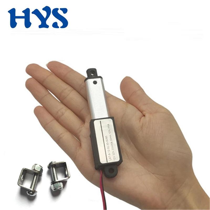 DC Micro Linear Actuator 12V 188N Telescopic Rod 17mm 30mm 50mm 75mm100mm Electric Lineal Actuador Motor 12 V Remote Controller