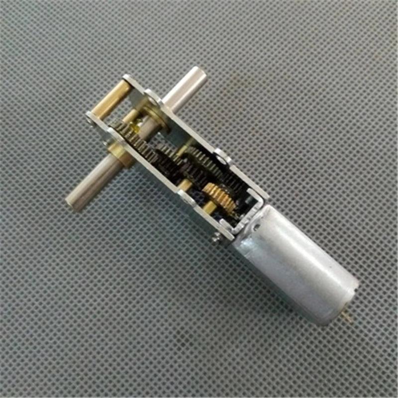 Double Shaft Length 19.5mm DC Gear Motor 1.5V 3V 6V 12V 24V Speed Reduce 3.5rpm To 120rpm Metal Gearbox Moter DIY WGF180-55