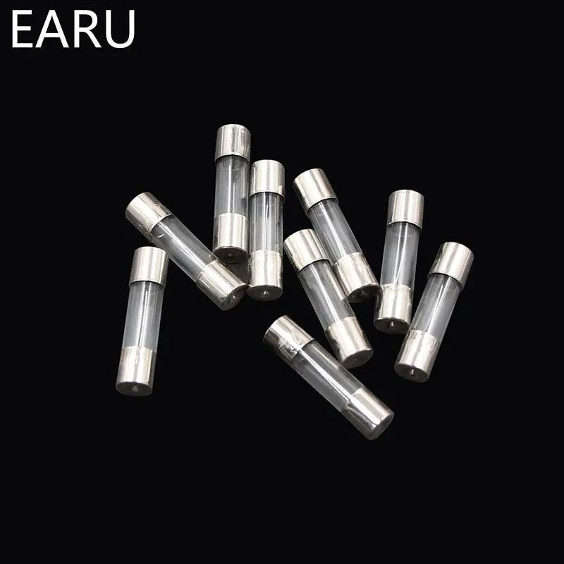 EARU- 100Pcs Set 5x20mm Quick Blow Glass Tube Fuse with box - electrical center b2c
