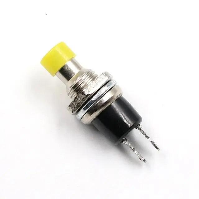 EARU- 10Pcs Micro DIY 7mm Thread 2 Pins Momentary Push Button Switch - electrical center b2c