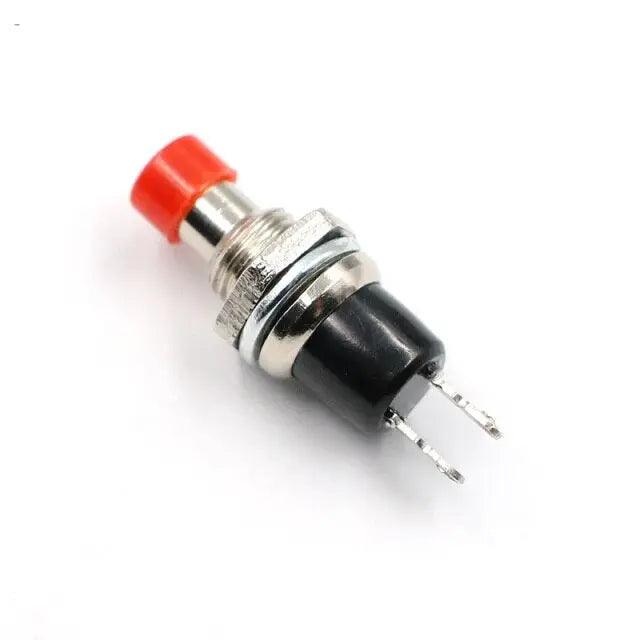 EARU- 10Pcs Micro DIY 7mm Thread 2 Pins Momentary Push Button Switch - electrical center b2c