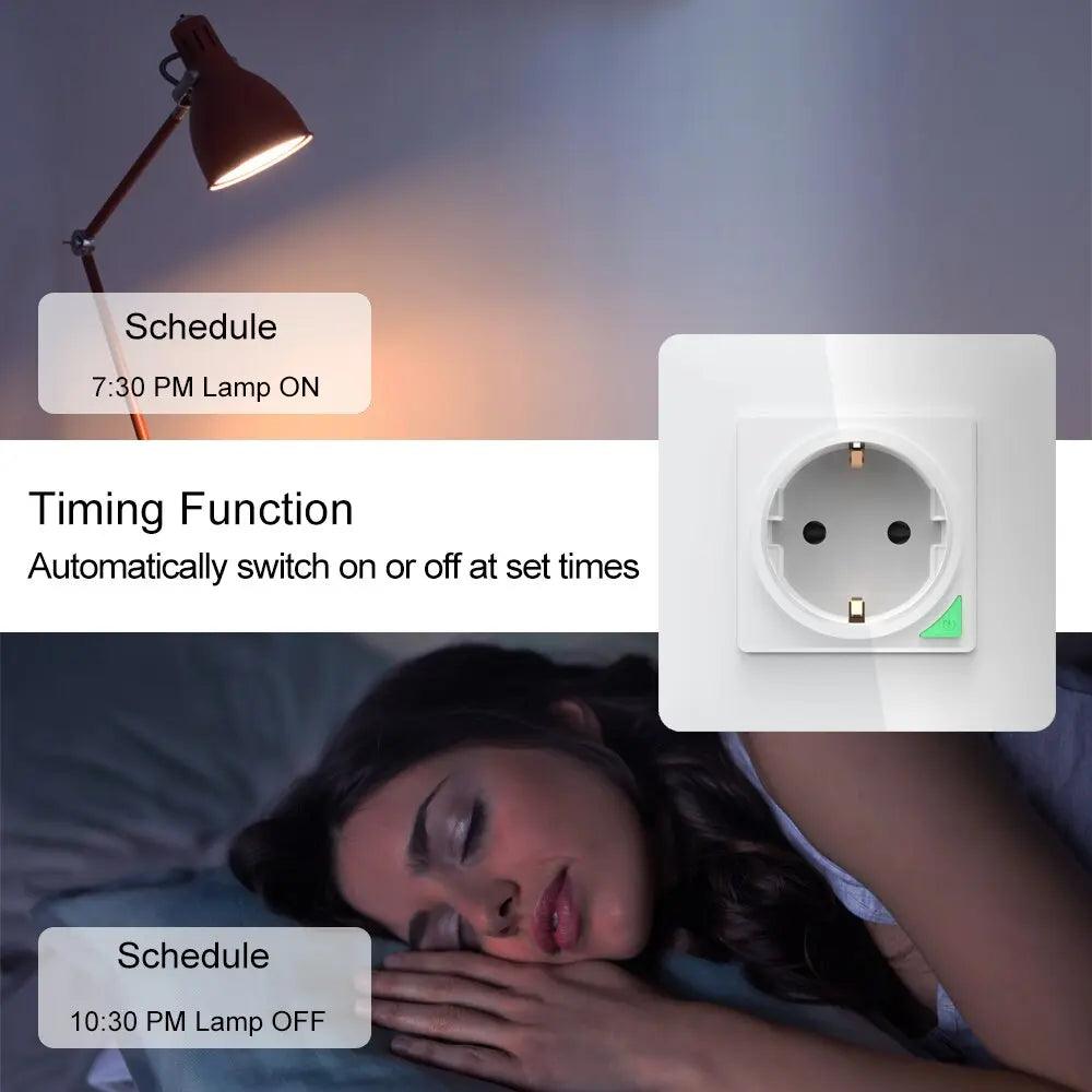 EARU- 16A EU UK Universal WiFi Smart Wall Power Socket/ Remote Control - electrical center b2c