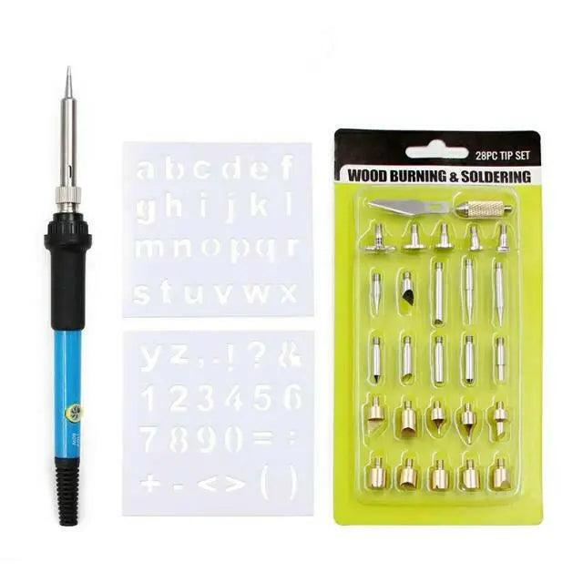 EARU- 60W Electric Soldering Iron Set| Temperature Adjustable Electric Iron - electrical center b2c