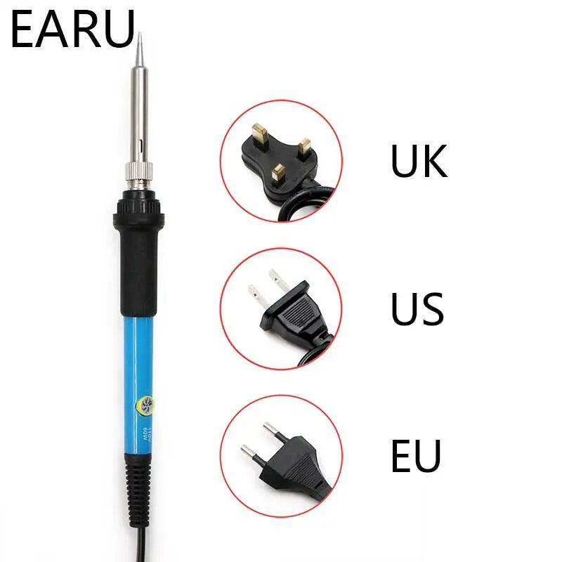 EARU- 60W Electric Soldering Iron Set| Temperature Adjustable Electric Iron - electrical center b2c